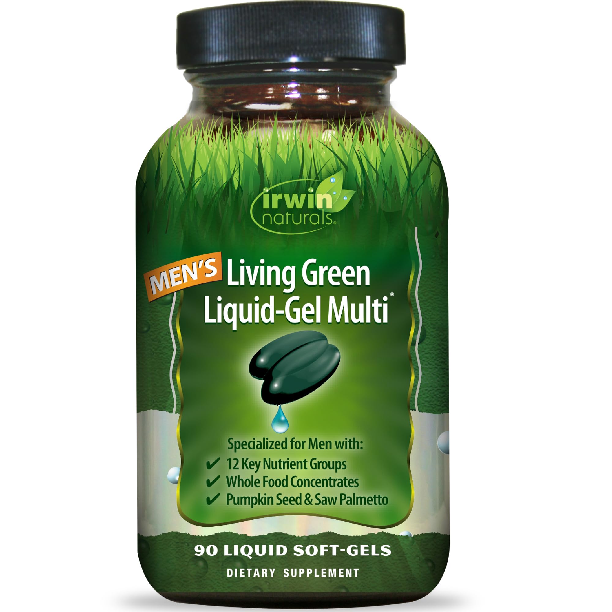 Irwin Naturals Men's Living Green Daily Multivitamin - 90 Liquid Soft-Gels