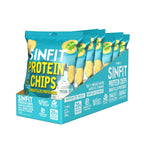SinFit Protein Chips, 20g Protein/Bag, 50g-Bag, High Fiber, Low Carb, Gluten Free,7/box (7 Bags, Salt & Vinegar)