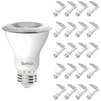 Sunco 20 Pack PAR20 LED Bulbs, Flood Light Bulb Outdoor, 500 LM, 7W (50W Equivalent), 2700K Soft White, E26 Medium Base, Dimmable, Track Lighting for Indoor/Outdoor Use, Wet Rated UL.
