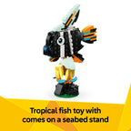 LEGO Creator 3 in 1 Wild Animals: Tropical Toucan Building Toy for Kids- Jungle Building Blocks & Learning Toy for Girls & Boys, Ages 7+ - Build 3 Animal Toys in 1 Set - Gift for Birthdays - 31173