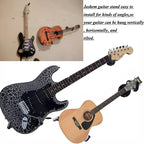 Jashem Guitar Wall Mount - Acoustic & Electric Guitar, Ukulele, Banjo & Mandolin Wall Hanger (2 Packs)