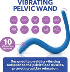 IntimateRose Vibrating Pelvic Wand for Pelvic Muscle Pain Relief - Pelvic Physical Therapy Vibration - BPA-Free, Latex-Free, for Men & Women (Vibration)