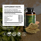 Upful Blends® Sea Elements | Ultimate Sea Veggie Multivitamin | Irish Moss, Kelp, Wakame, Dulse | Supports Skin, Gut Health, and Brain Function | Natural, Vegan, Non-GMO (80 ct)