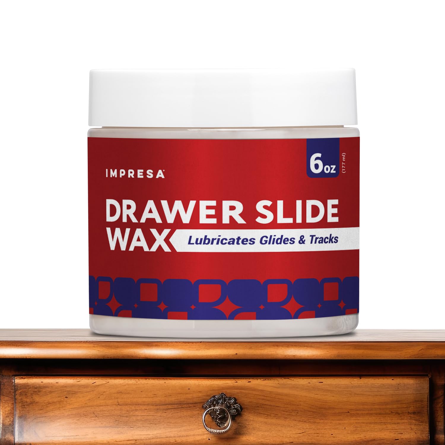 Impresa Wood Drawer Slide Wax - Friction Reducer & Drawer Ease - Corrosion Protection with Wood Wax - Easy Application & Sliding Door Grease