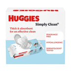 Huggies Simply Clean Baby Wipes, Unscented, 11 Packs, 704 Wipes