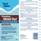 Pool Mate 1-Quart 2-Pack Premium Metal Out Stain and Mineral Inhibitor, Pool Metal Remover, Stain Remover, Made in USA