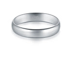BORUO Wedding Band, Sterling Silver Stacking Ring, 4mm Size 7.5