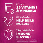 PediaSure Grow & Gain with Immune Support Shake Mix Powder, 23 Vitamins & Minerals, 6g Protein, Non-GMO, Gluten-Free, Vanilla, 14.1 oz Can, Pack of 3-24 servings
