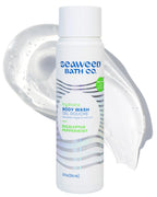 Seaweed Bath Co. Hydrate Body Wash - Eucalyptus Peppermint - Hydrating Lathering Cleanser with Nourishing Natural Ingredients - Vegan, Paraben and Sulfate Free Shower Gel - 12 oz