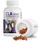 Bronson CLA 3000 Extra High Potency Supports Healthy Weight Management Lean Muscle Mass Non-Stimulating Conjugated Linoleic Acid 300 Softgels