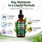 Actora Thyroid Support Drops, Liquid Dietary Supplement, 2 fl oz