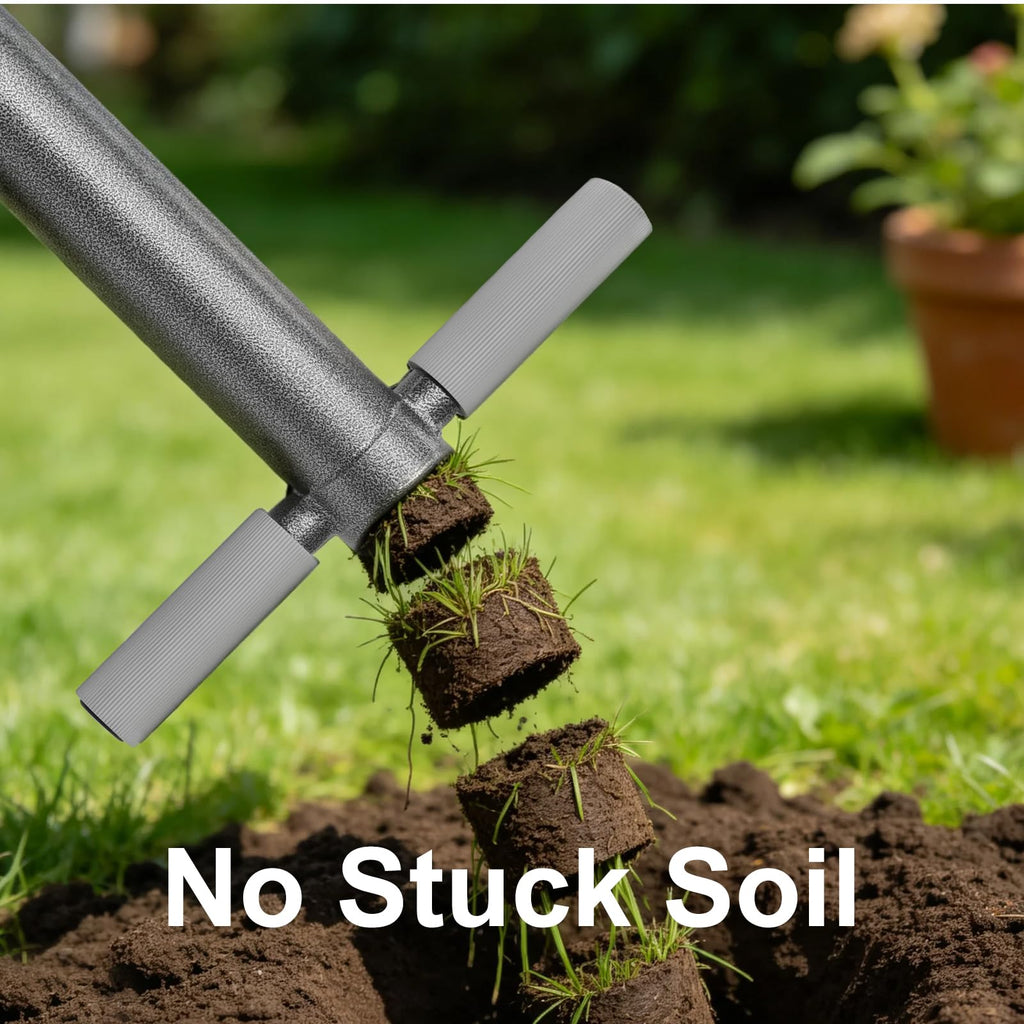 Horonaxo Bulb Planter, Sod Plugger Stand Up Grass Plugger for Lawn Repair