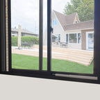 JEACENT AC Security Window Lock Bar, Window Security Bars - Sturdy Steel, Extends from 10" to 17 1/2" for Sliding Windows with AC Unit Installed