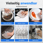 QITELL Multipurpose Steel Wire Cleaning Cloth - Double-Sided Scrub Rag for Kitchen Pots Pans Wet Dry (15)