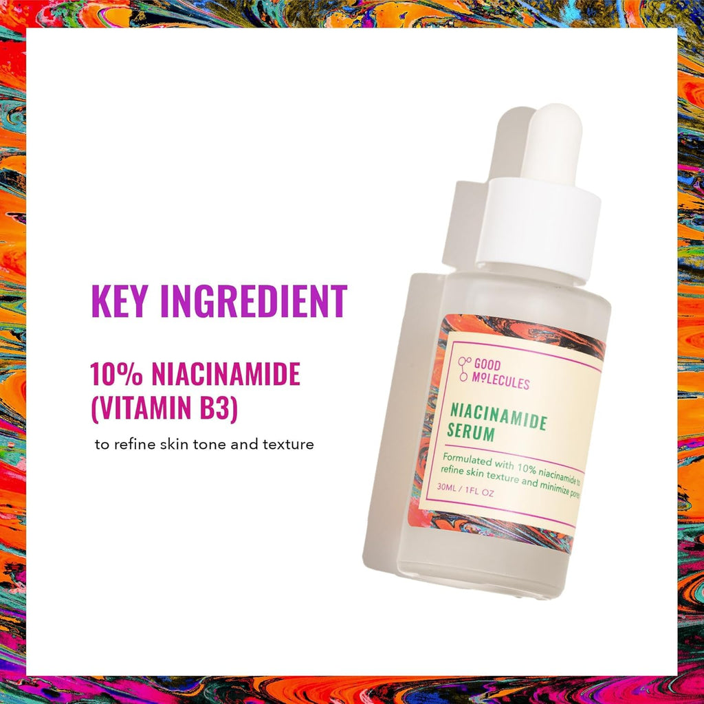 Good Molecules Niacinamide Serum Pack 3 – 30 ml Each (Total 90 ml) | 10% Niacinamide Serum to Target Blemishes, Uneven Skin Tone & Enlarged Pores