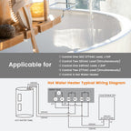 Suraielec Pool Timer, 7-Day 24-Hour Digital Pool Pump Timer, 40 AMP Heavy Duty, 120/240/277 VAC, Outdoor Metal Casing, Electric Switch Box for Swimming Pump, Hot Water Heater, Spa, Lights