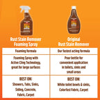 Rust-Oleum Whink Rust Stain Remover | Heavy-Duty Iron Stain Remover Foaming Spray with Excellent Cling for Toilets, Showers, Sinks, Outdoor Siding | 24 oz | 4 Pack