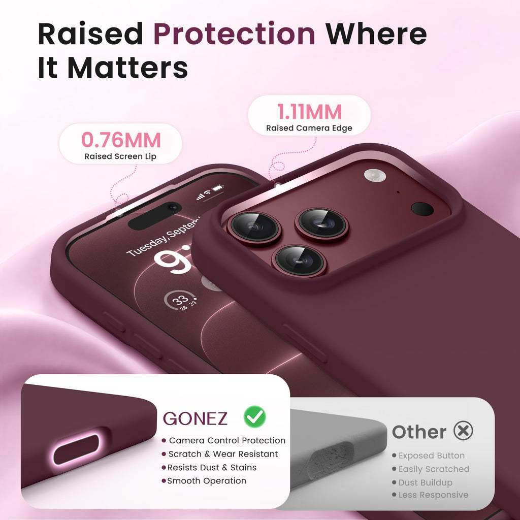 GONEZ for iPhone 18 Pro-Max Case/17 Pro-Max Case, Compatible with MagSafe