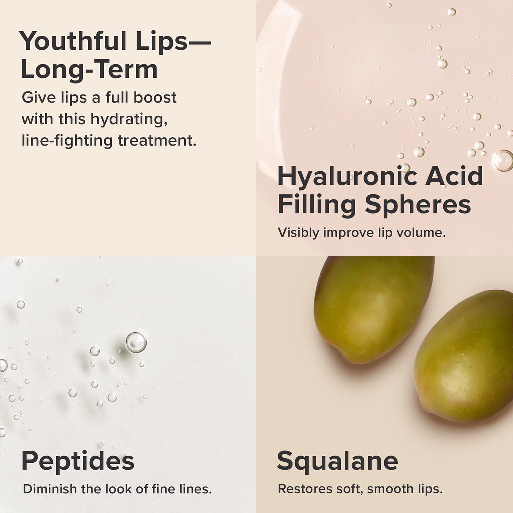Paula's Choice BOOST Hyaluronic Acid + Peptide Lip Booster, Hydrating Treatment for Lip Volume, Loss of Firmness & Fine Lines, with Squalane, Fragrance-free, 0.33 Fluid Ounces