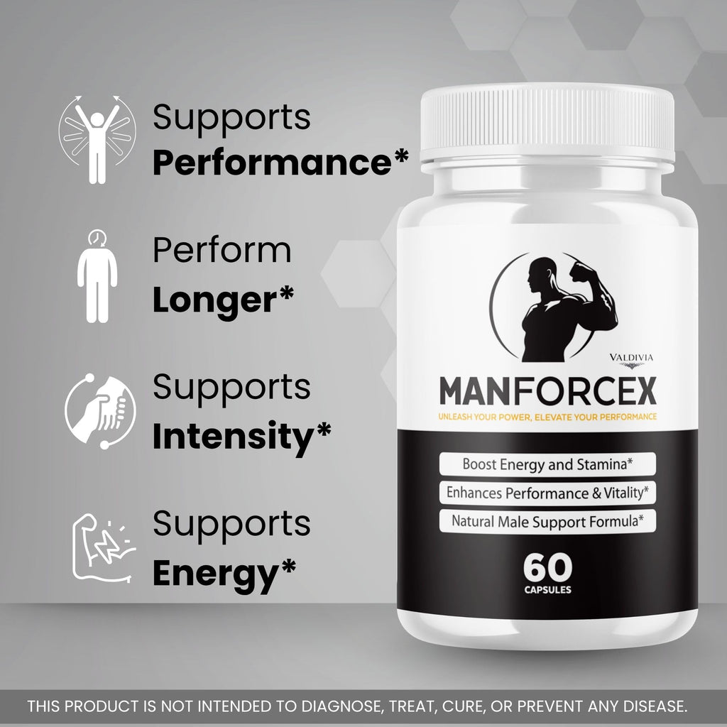 Valdivia (5 Pack) Man Force X Capsules - Official ManForceX Supplement, Premium Formula, Natural Vitamins for Health & Wellness - 300 Capsules for 5 Months