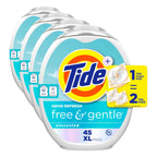 Tide PODS Free and Gentle Odor Refresh Laundry Detergent Packs, 45 Count, Hypoallergenic Laundry Detergent Pods (Pack of 4)