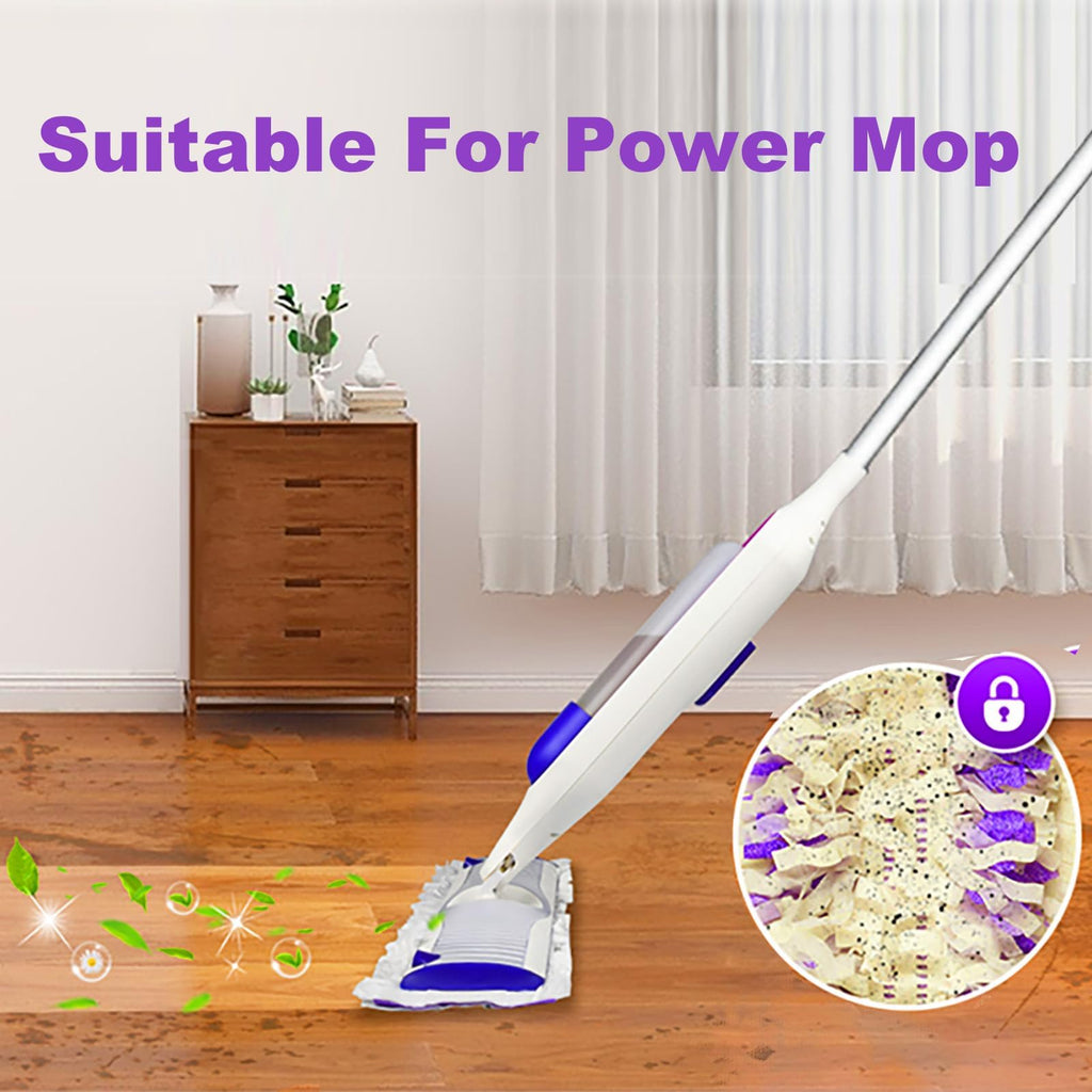 60 Pack Disposable Power Mop Refill Pads for Swiffer PowerMop - Multi-Surface Floor Cleaning Mop Pads, Compatible with Swiffer Wet Pads Refill, 12 Layers Thickened | 5X Cleaning Power
