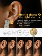 Small Silver Huggie Hoop Earrings for Women 9mm Lightweight