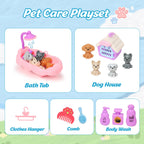 Bath Bombs for Kids with Toys Inside for Girls Boys, 12 Pack Kids Bath Bombs with Surprise Dog Pretend Playset, Handmade Bubble Bath Fizzies Birthday Christmas Gift Set