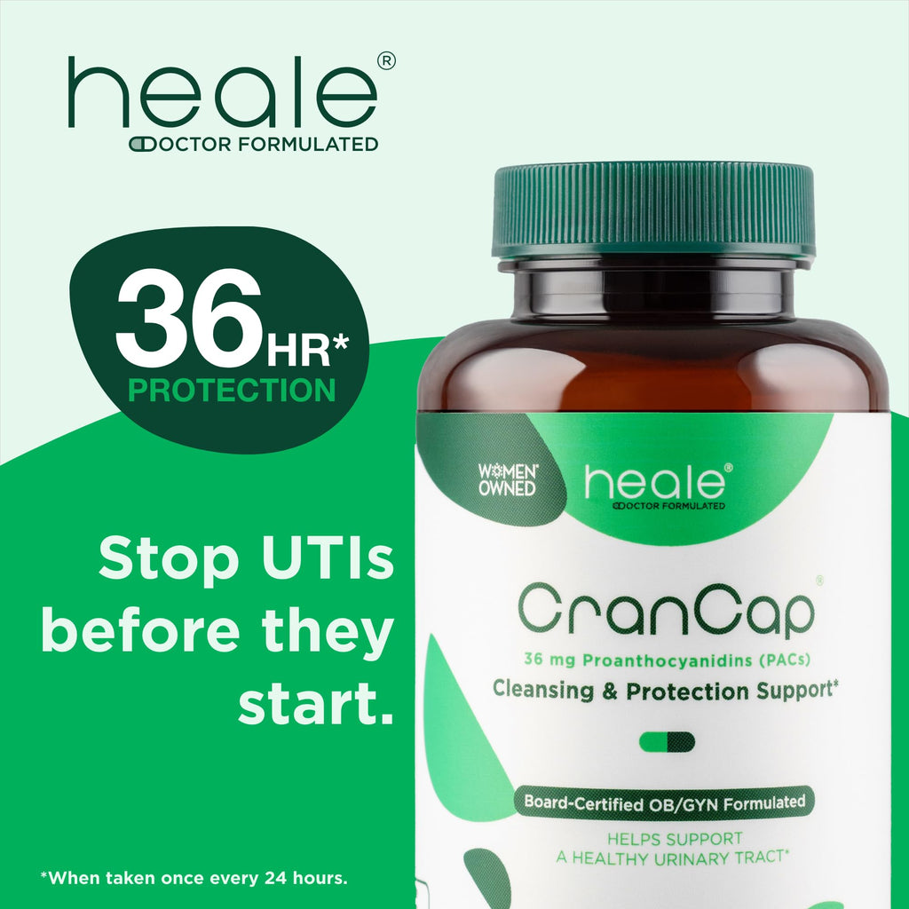 CranCap Cranberry Pills for Urinary Tract Health - 90 Count, 36mg of Potent PACs - Cranberry Extract Helps Cleanse & Protect The Urinary Tract from A UTI - Non-GMO, Vegan and Gluten-Free