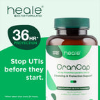 CranCap Cranberry Pills for Urinary Tract Health - 90 Count, 36mg of Potent PACs - Cranberry Extract Helps Cleanse & Protect The Urinary Tract from A UTI - Non-GMO, Vegan and Gluten-Free