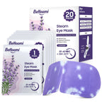 BeHoomi 20Packs Steam Eye Mask, Heated Eye Mask Warm Compress for Eyes, Disposable Self Heating Steam Mask for Home, Sleep, Spa, Travel Essentials & Relaxation Gifts, Valentine's Day Gifts (Lavender)