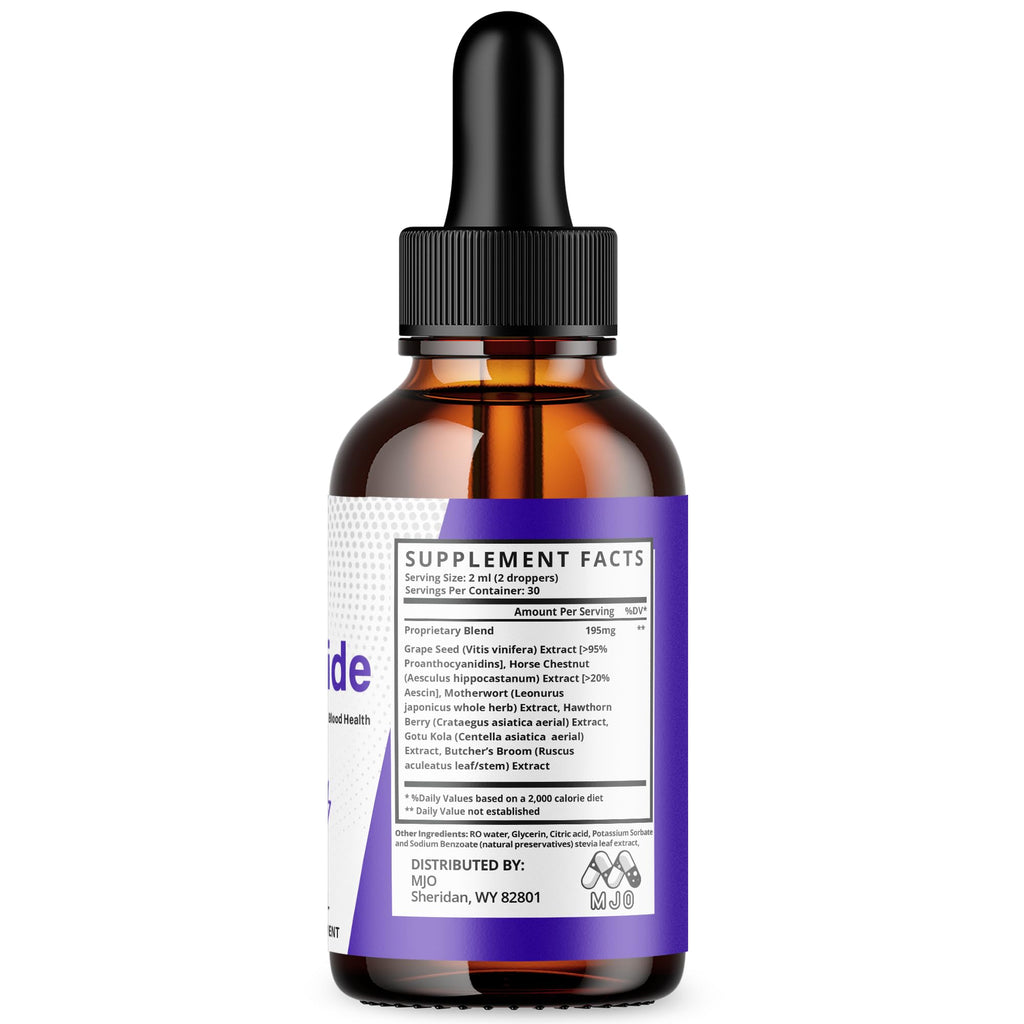 Glycotide Drops, Official Glycotide Blood Support Drops with All Natural Ingredients, Advanced Formula Glicotide Blood Health & Overall Wellness Supplement with Maximum Strength Vitamins (30 Servings)