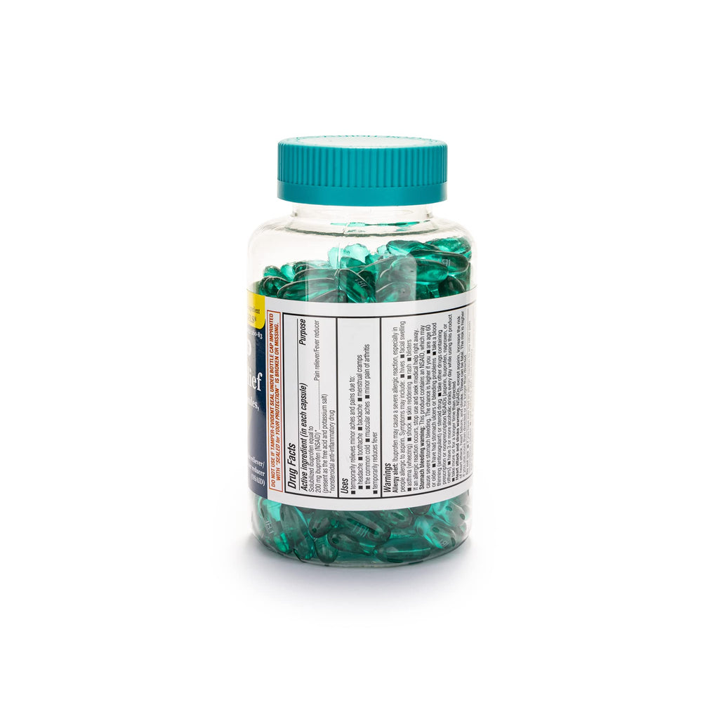A+Health Ibuprofen 200 Mg Softgels, Pain Reliever/Fever Reducer (NSAID), 300 Count