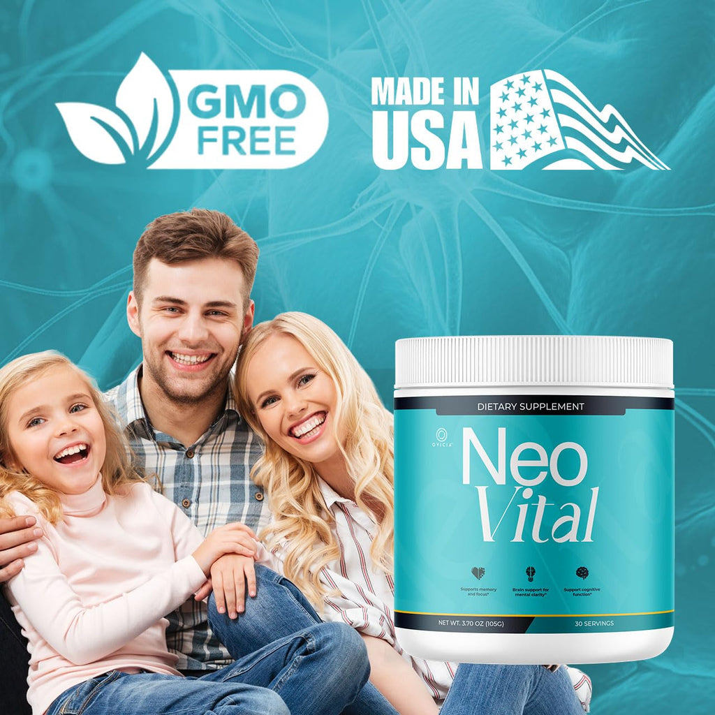 (2 Pack) Neo Vital - Official NeoVital Powder Advanced Premium Formula with All Natural Ingredients Maximum Strength, Neo Vital Memory Powder for Brain Health Wellness, 120 Servings for 2 Months