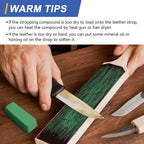 SCOTTCHEN Stropping Compound, 4 Oz, Fine Green Buffing Polishing Compound, Leather Strop Compound, Honing Compound for Knife Polishing-3Pack