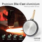 CAROTE 10 inch Non Stick Black Frying Pan Skillet, PFOA-Free