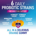 Probiotic Gummies - 5 Billion CFU Per Serving & Top 6 Pro Biotic Strains - Daily Probiotic Gummy Supplement for Women, Men & Teens - Natural Digestive Health, “Good” Gut & Immune Support - 120 Count