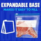 Ziploc Food Storage Gallon Freezer Slider Bags, Power Shield Technology for More Durability, 72 count