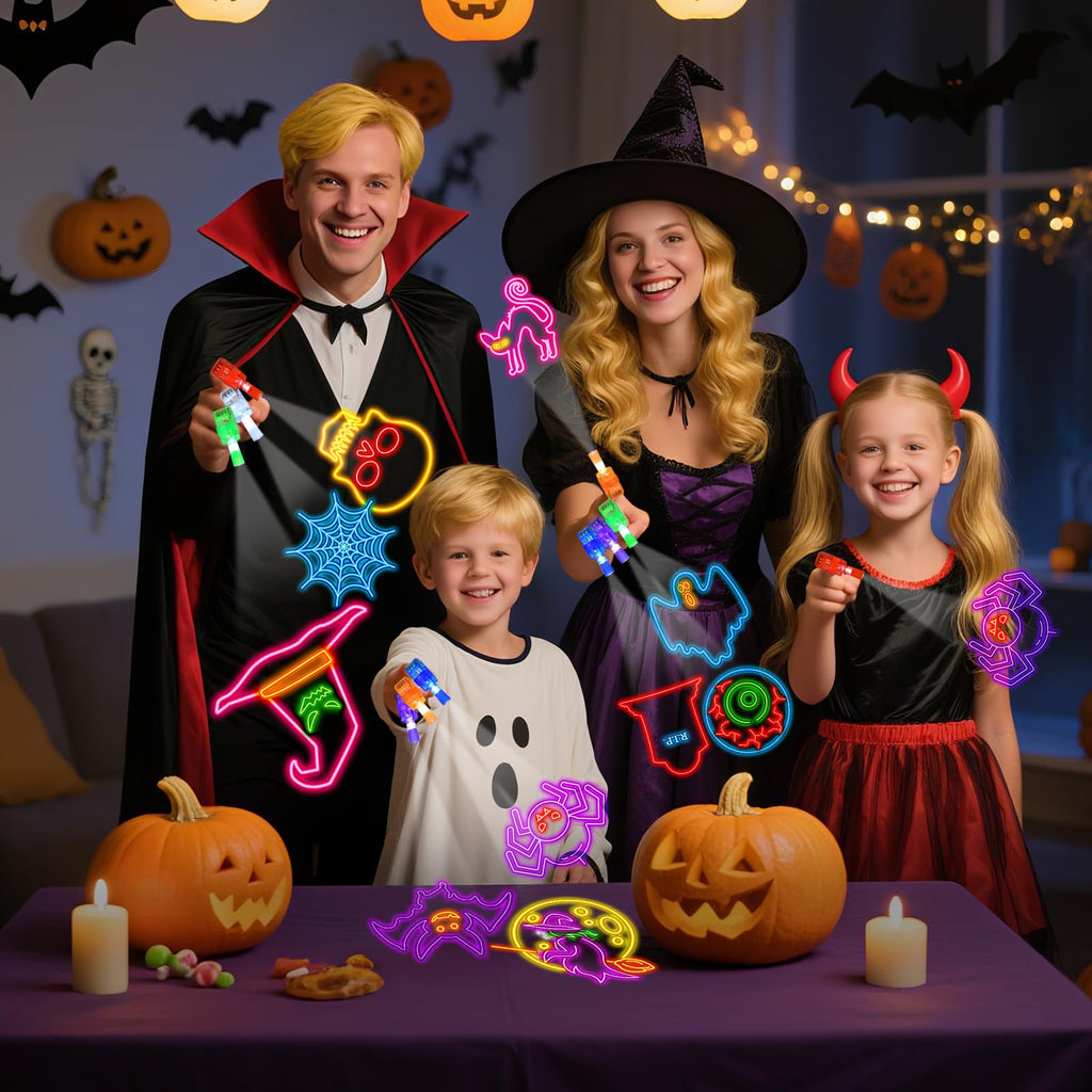 YBSOP Halloween Party Favors for Kids, 36pcs Finger Lights for Halloween Goodie Bag Fillers Basket Treats Toys for Girls Boys Kids Classroom Rewards