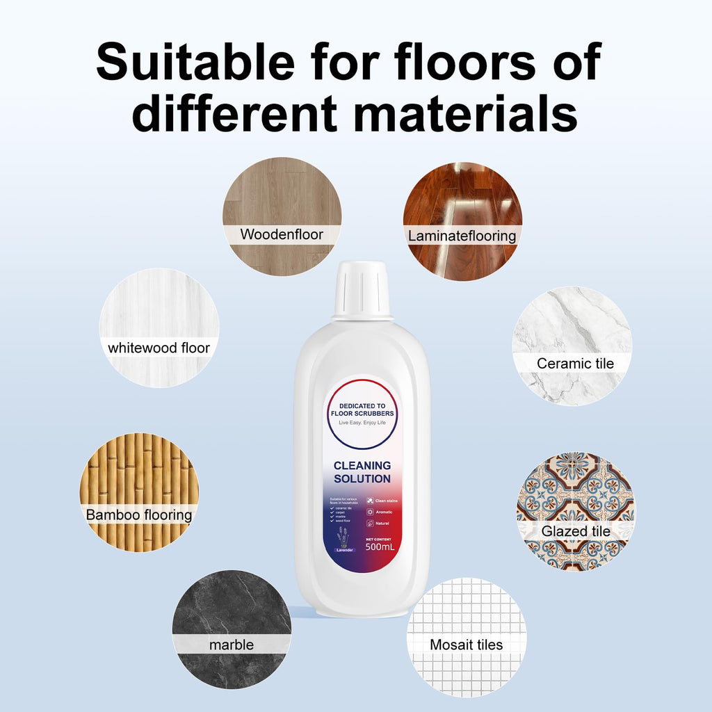 Compatible with Tineco Cleaning Solution Lavender Scent Floor Cleaning Solution, Suitable for All Robot Vacuum Cleaners and Wireless Wet Dry Dual-Use Vacuum Cleaners (2 Bottle, Lavender)
