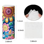 Car Tissues Holder with Facial Tissue, Car Tissue Box, Travel Tissues Cylinder,Suitable for Car Cup Holder(3-ply 4 Pack, 200 Sheets)