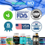 Holistic MD Gainer Gummies for Women Men Elderly and Kids | Clinically Studied Ingredients | 10 in 1 with L-Lysine Gentian Root Vitamin B | Non-GMO Sugar Free Vegan | 60 Count