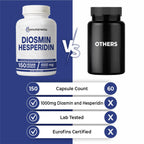Immortal Herbs Diosmin Hesperidin 1000mg Complex, 150 Capsules, Citrus Bioflavonoids Rich Fruit Extract, 100% Vegetarian, Non-GMO & Gluten Free Diosmin Supplement with Max Strength