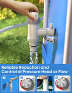 [PATENTED] Deeroll Pool Plunger Valve Plus for Above Ground Pool - 2-in-1 Plunger Valve Replacement Parts, Pool Accessories 1/4 Inch Pool Pipe Holder with Plunger Valve