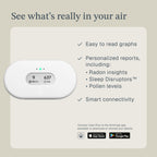 Airthings 2960 View Plus - Battery Powered Radon & Air Quality Monitor (PM, CO2, VOC, Humidity, Temp, Pressure)