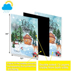 CDLong Seasonal Garden Flag Set of 12, Double Sided 12 x 18 Inch Yard Flags