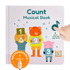 Cali's Books Number Book for Toddlers 1-3 - Learn to Count 1 2 3 Musical Books for Kids, Interactive Talking Baby Sound Book, Educational Song Learning Toys, Singing and Counting Music Toy for Babies
