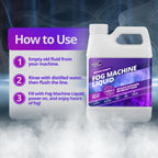 Fog Machine Liquid for Halloween Party and Events, Medium Density, 32oz