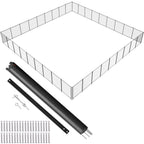 VEVOR Pool Fence, 4 x 108 FT Pool Fences for Inground Pools, Removable Safety Pool Fencing, Easy DIY Installation Swimming Pool Fence, 340gms Teslin PVC Pool Fence Mesh Protects Kids and Pets