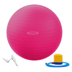 Fitvids Anti-Burst Slip Resistant Exercise Ball - 18-inch Pink, 2,000-Pound Capacity